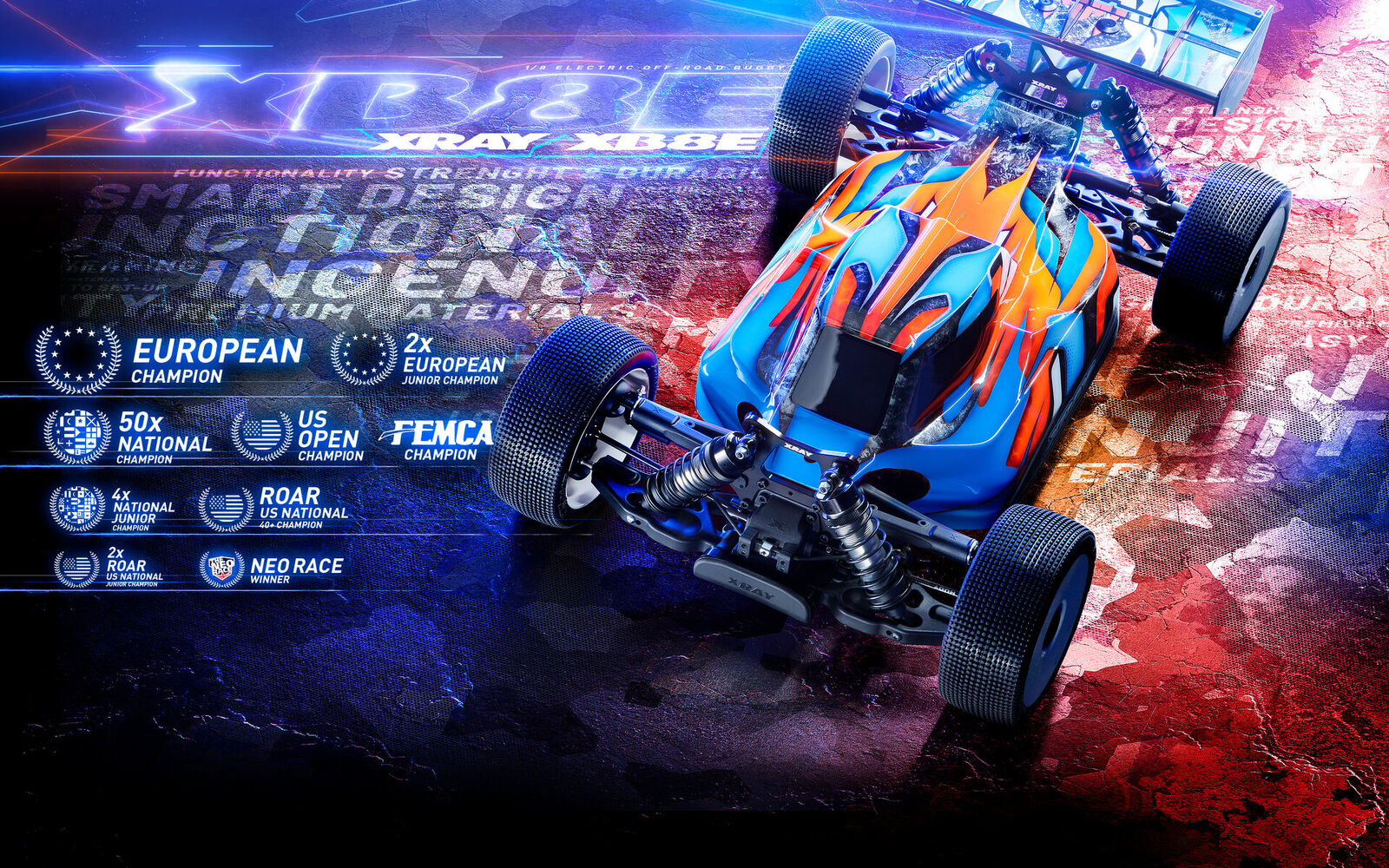XRAY XB8E'25 - Luxury 1/8 Electric Off-Road Car - 350162 - Online Order Only
