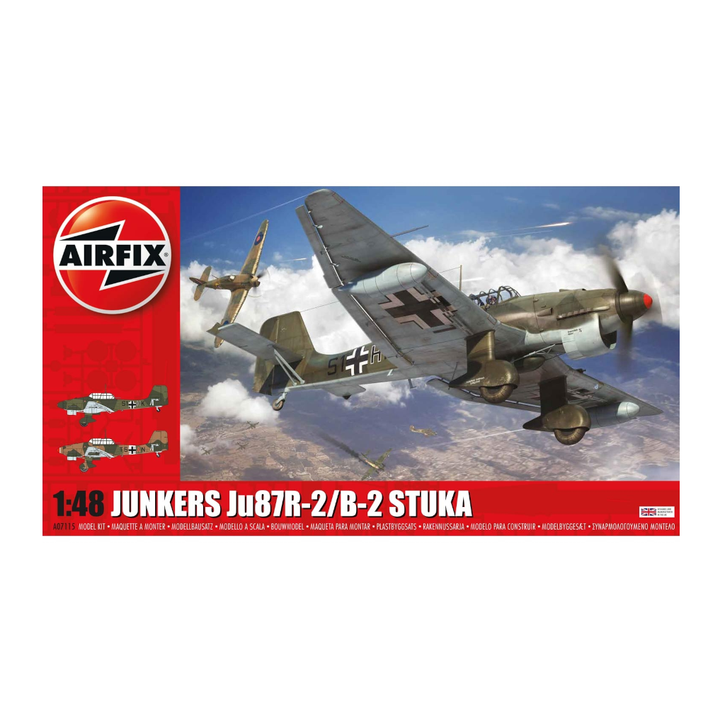 Airfix A07115 1/48 Scale Junkers Ju87 R-2/B-2 Stuka - Techtonic Hobbies - Airfix