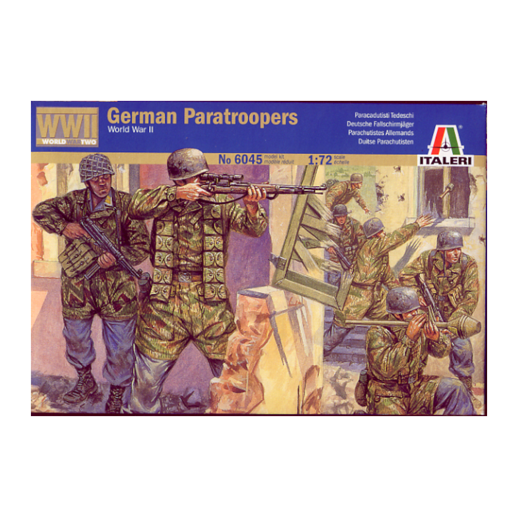 Italeri 006045 1/72 Scale WW2 German Paratroopers - Techtonic Hobbies - Italeri