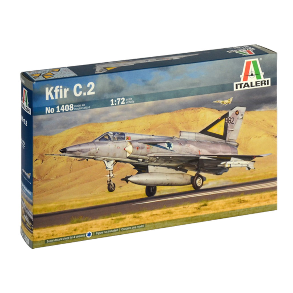 Italeri 01408 1/72 Scale Kfir C.2 - Techtonic Hobbies - Italeri