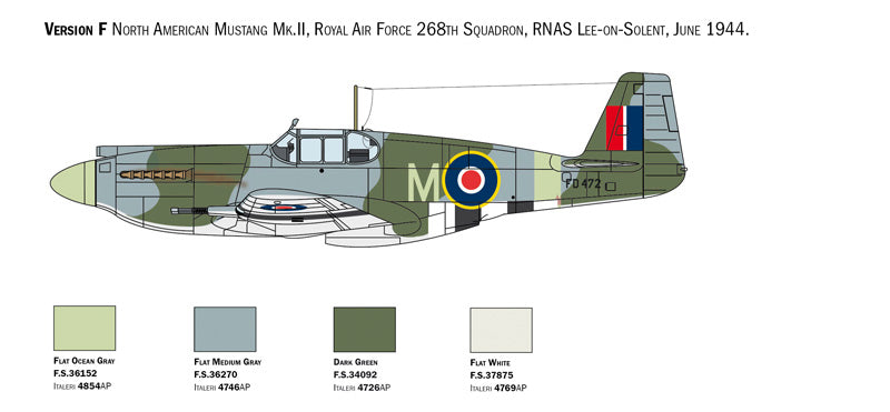 Italeri 01423 1/72 Scale North American P-51A Mustang - Techtonic Hobbies - Italeri