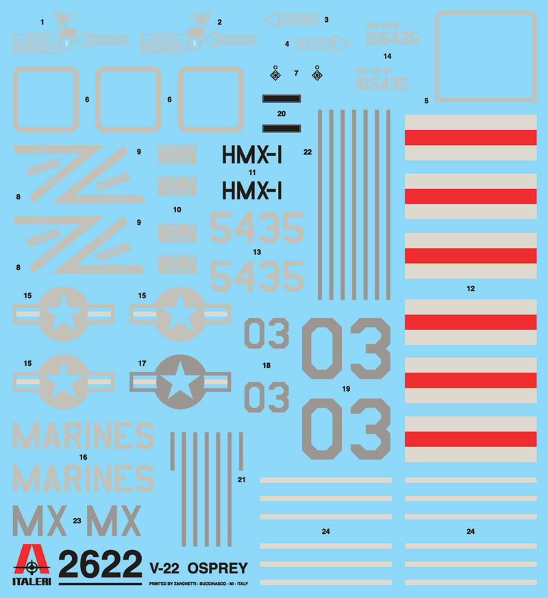 Italeri 002622 1/48 Scale Bell/Boeing V-22 Osprey - Techtonic Hobbies - Italeri
