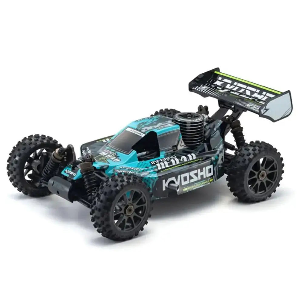 Kyosho 1/8 Inferno Neo 4.0 T2 Green 4WD Nitro Readyset Remote Control Cars & Trucks
