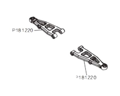 MJX Front Lower Suspension Arm P181220 | OEM Part for 18208