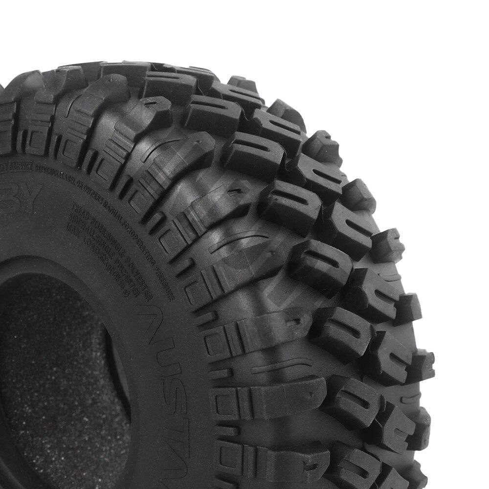 INJORA 1.9" 123*45mm Rubber Tires for 1/10 RC Crawlers