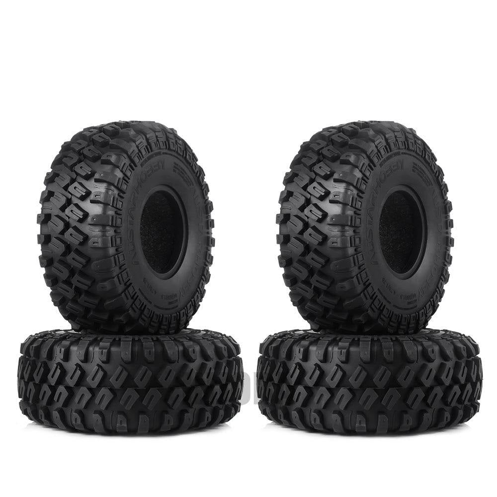 INJORA 1.9" 123*45mm Rubber Tires for 1/10 RC Crawlers