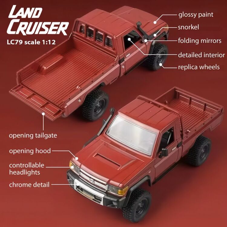 MN Model 1/12 Toyota LC79 MN82 4WD RC Crawler RTR