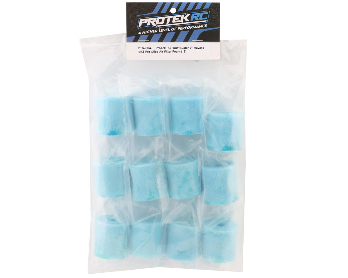 ProTek RC PTK-7754 DustBuster 2 Mayako MX8 Pre-Oiled Air Filter Foam (12)