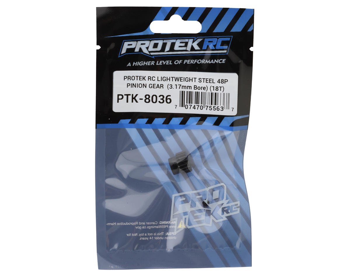 ProTek RC Lightweight Steel 48P Pinion Gear (3.17mm Bore)