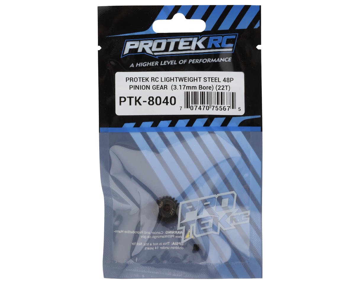 ProTek RC Lightweight Steel 48P Pinion Gear (3.17mm Bore)