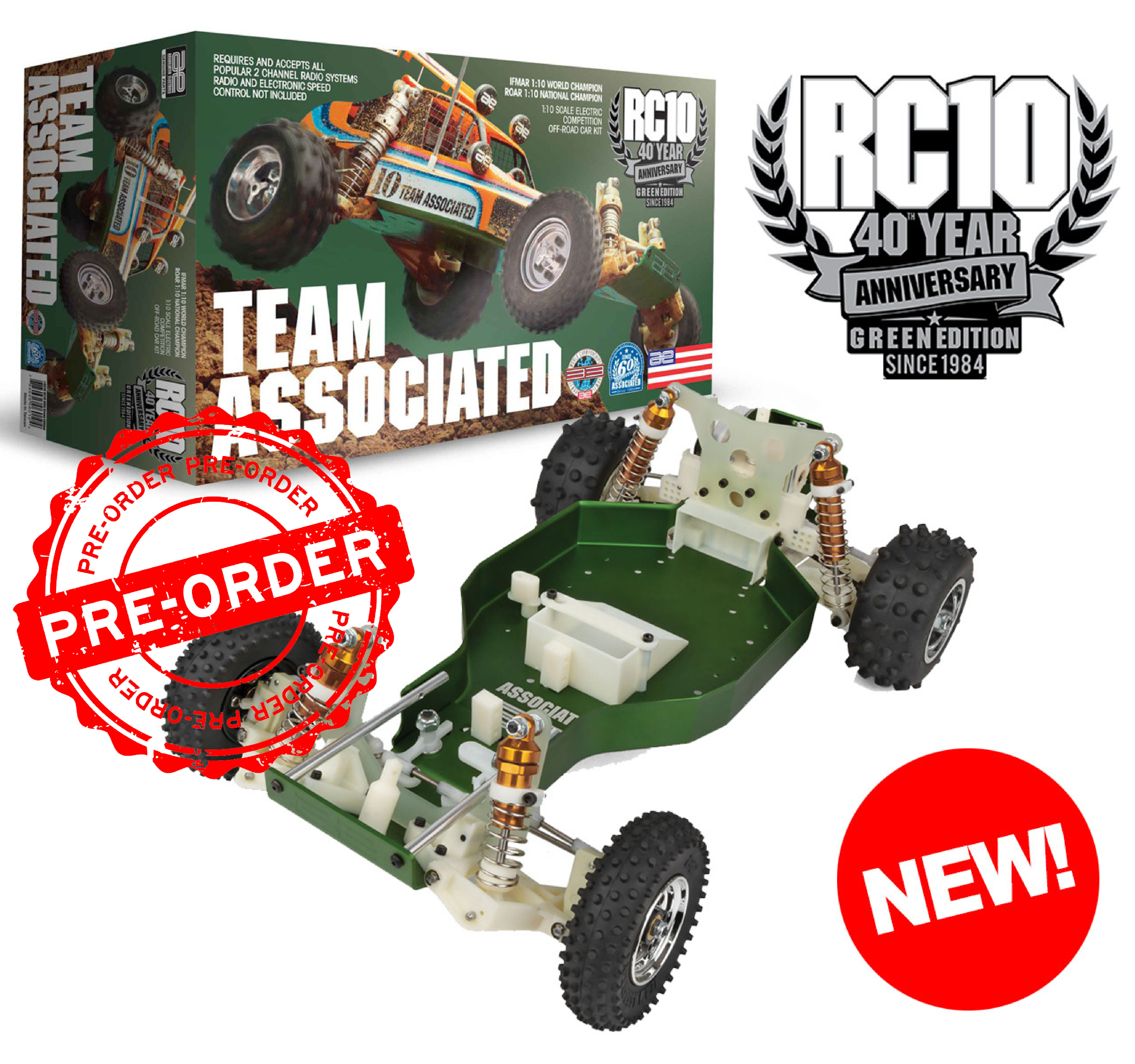 RC10 Classic 40th Anniversary Green Edition - Pre-order $639.00!