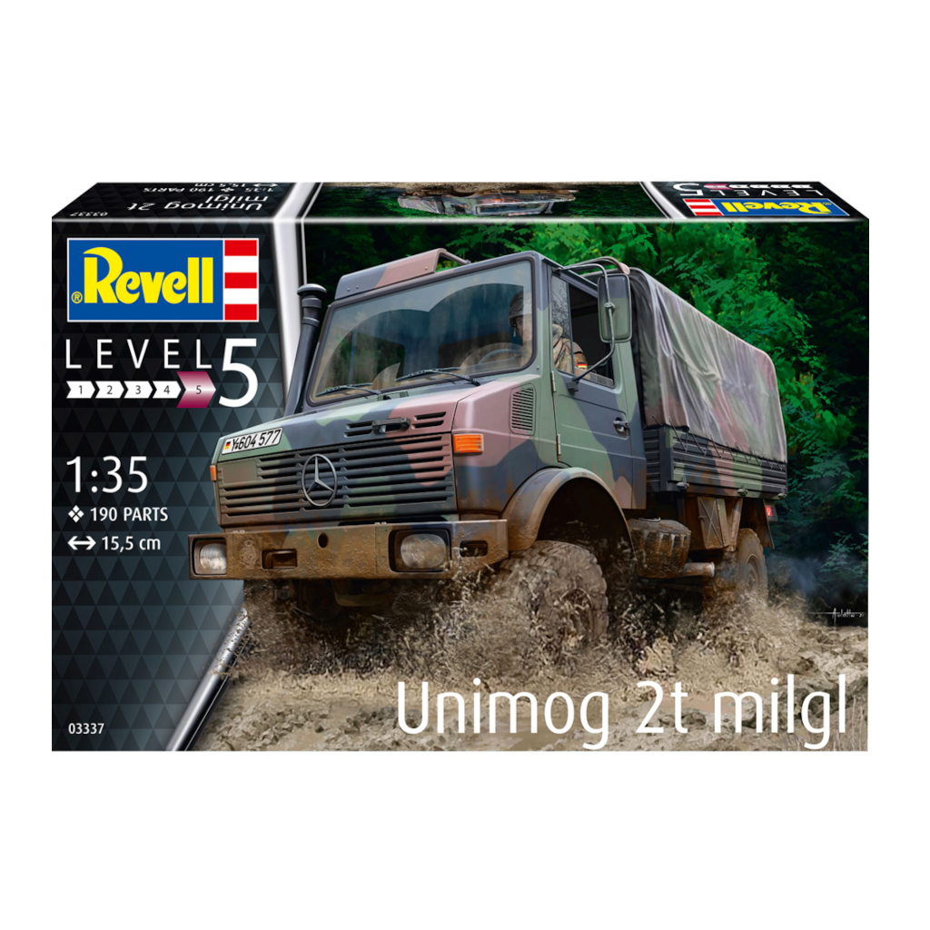 Revell 03337 1/35 Scale Unimog 2T milgl - Techtonic Hobbies - Revell