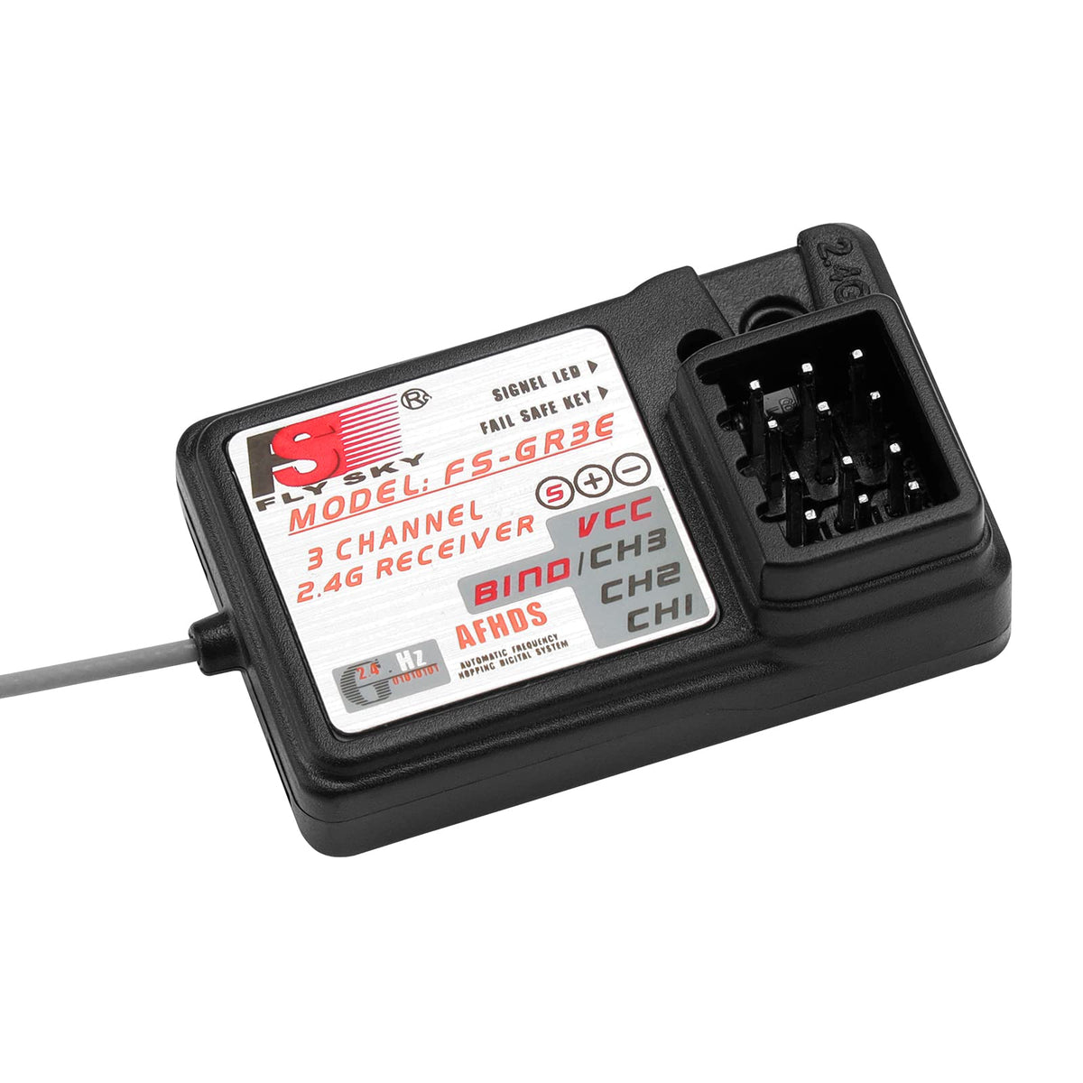 Flysky FS-GR3E 3CH RC Receiver (2.4Ghz, AFHDS) for FS-GT2 GT3 GT3B GR3C RC Car Boat