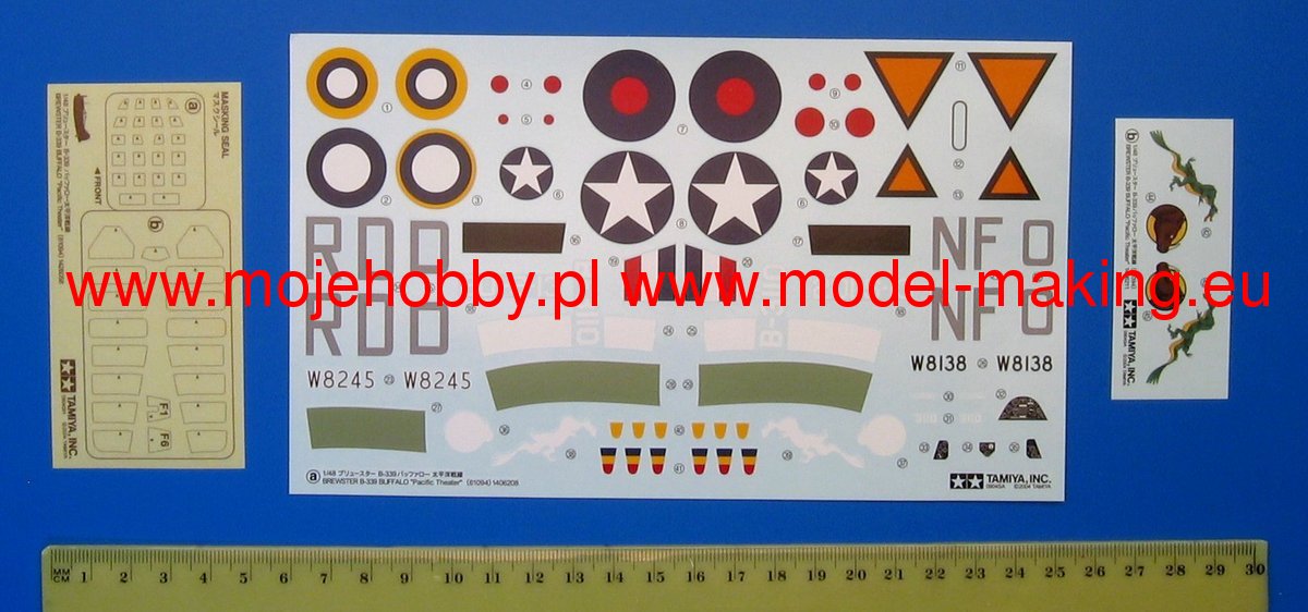 Tamiya 61094 1/48 Scale Brewster B-339 Buffalo - Pacific Theatre - Techtonic Hobbies - Tamiya