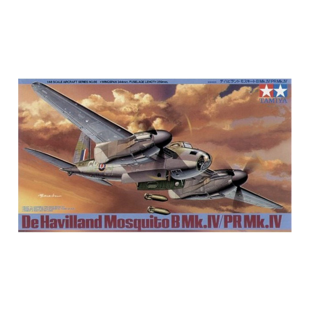 Tamiya 61066 1/48 Scale De Havilland Mosquito B Mk.IV/PR Mk.IV - Techtonic Hobbies - Tamiya