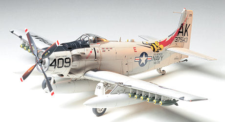 Tamiya 61058 1/48 Scale Douglas A-1H Skyraider U.S.Navy - Techtonic Hobbies - Tamiya