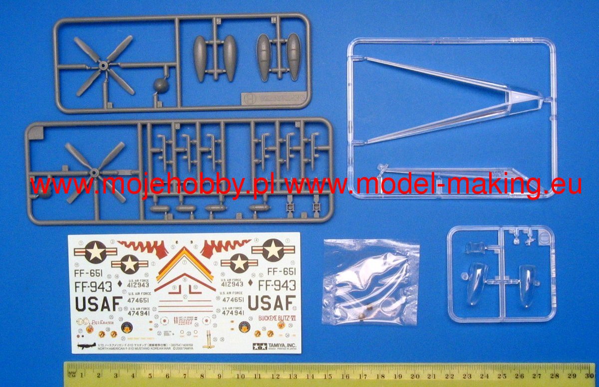 Tamiya 60754 1/72 Scale North American F-51D Mustang Korean War - Techtonic Hobbies - Tamiya