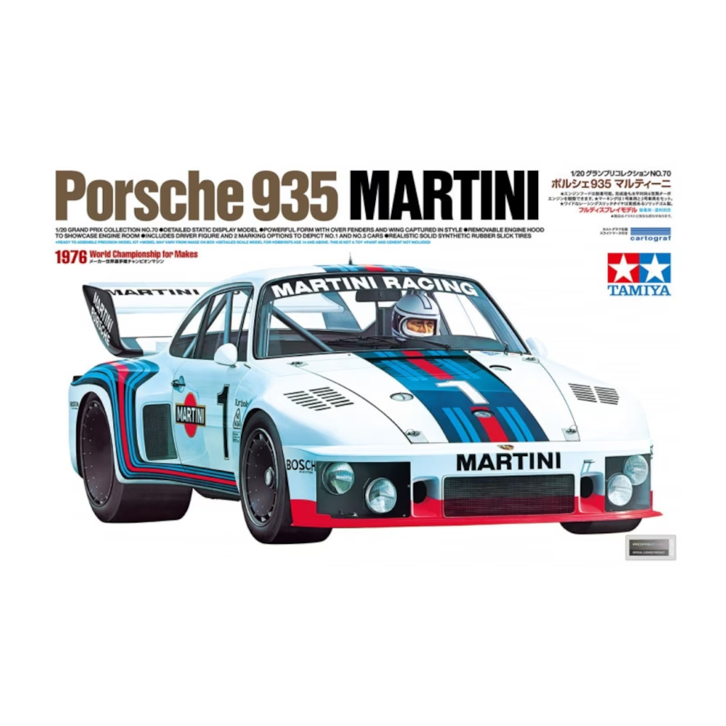 Tamiya 200704800 1/20 Scale Porsche 935 Martini - Techtonic Hobbies - Tamiya