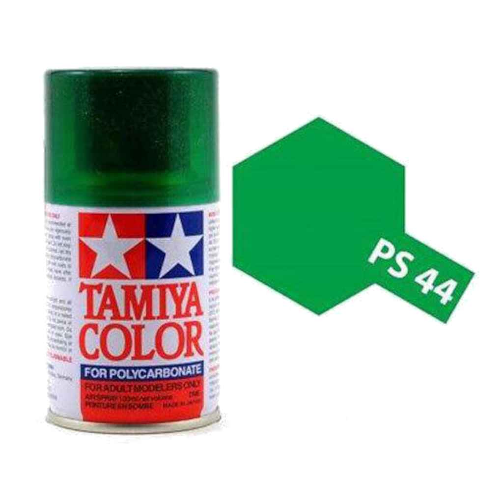 Tamiya Ps-44 Translucent Green Polycarbanate Spray Paint 100Ml 86044 - Techtonic Hobbies - Tamiya