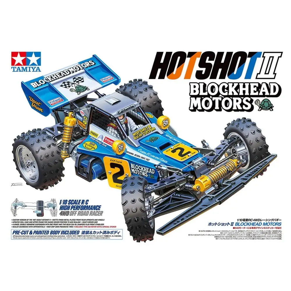 TAMIYA RC 1/10 HOTSHOT II BLOCKHEAD MOTORS with ESC Remote Control Cars & Trucks