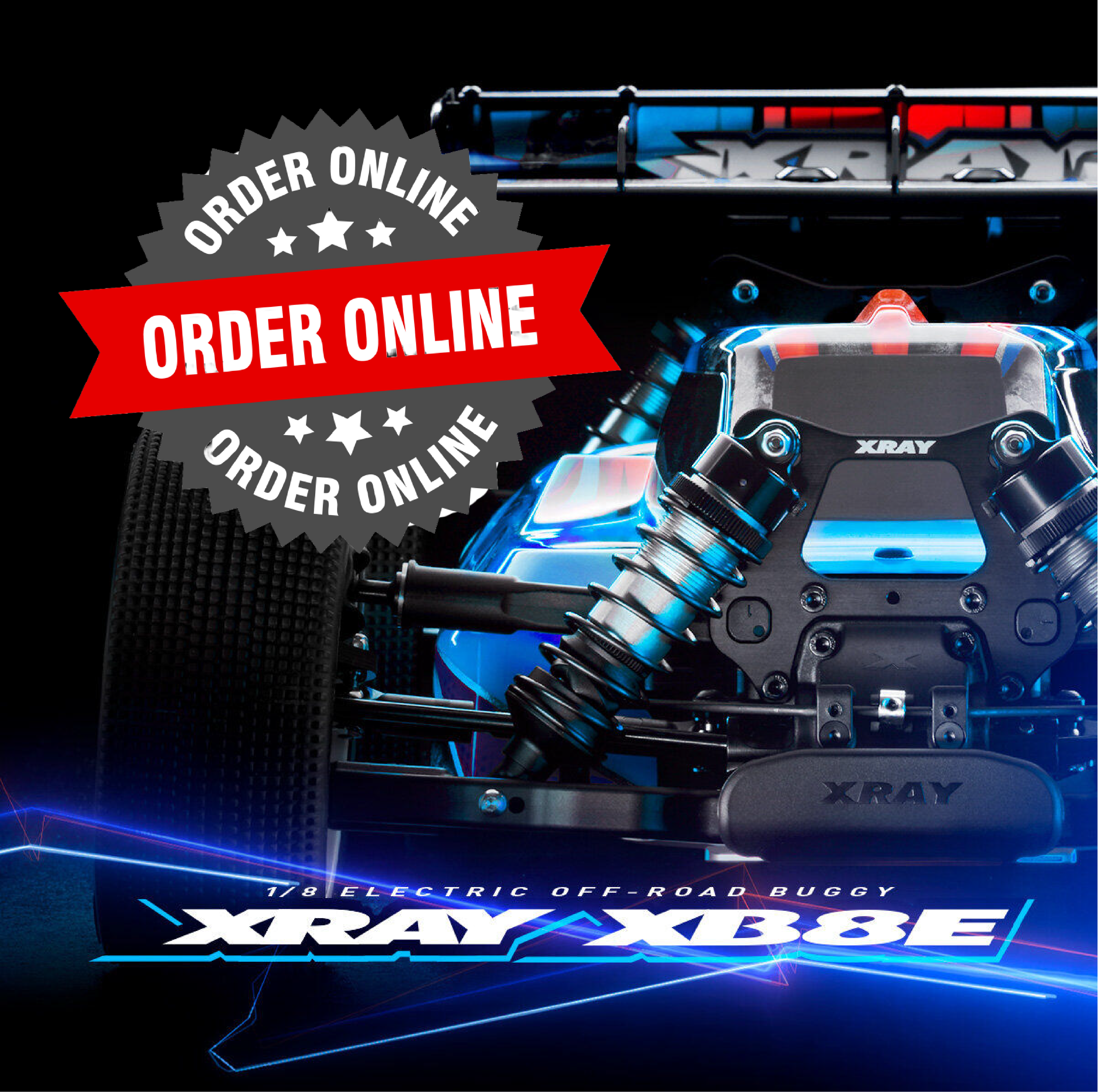 XRAY XB8E'25 - Luxury 1/8 Electric Off-Road Car - 350162 - Online Order Only