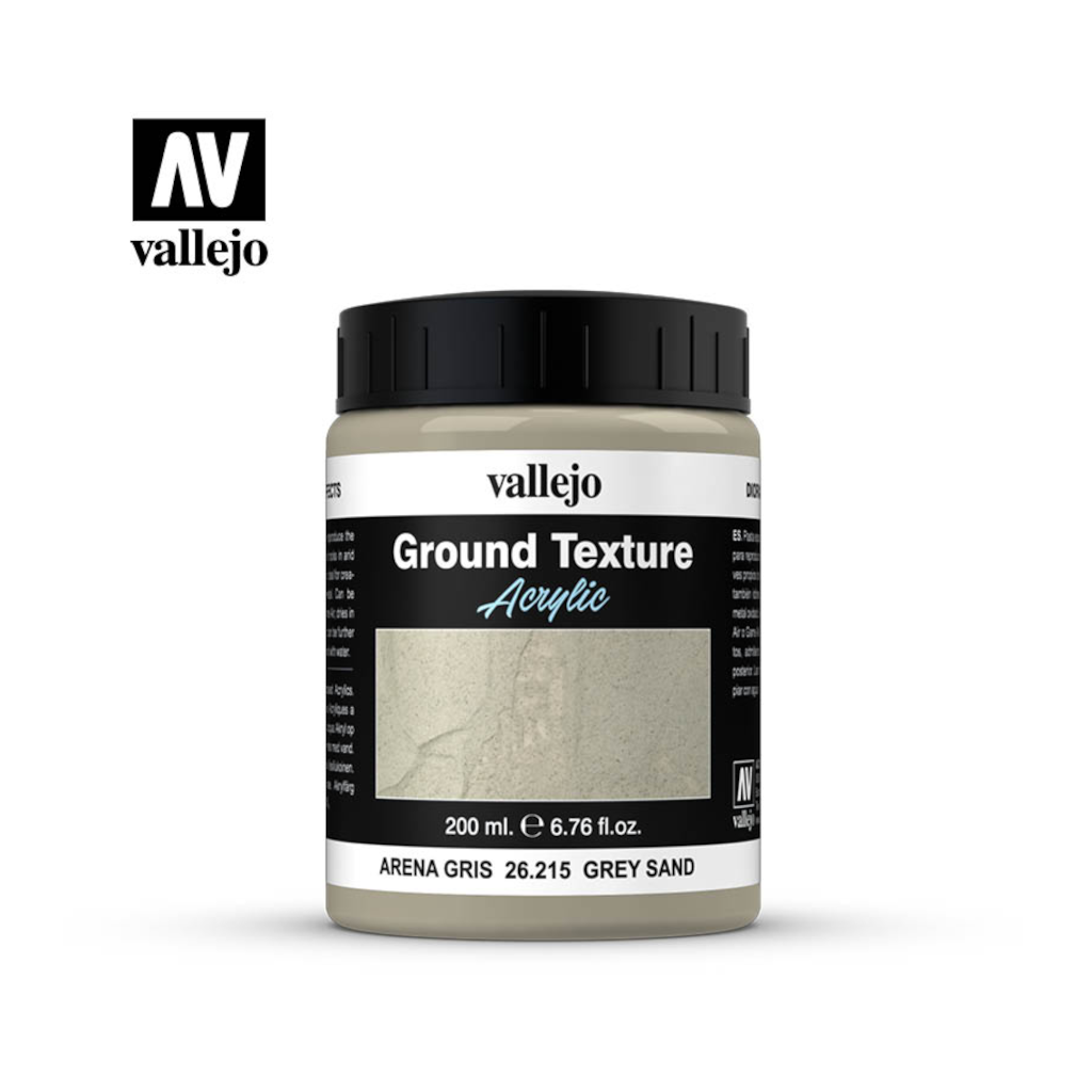 Vallejo 26215 Ground Texture Grey Sand 200ml - Techtonic Hobbies - Vallejo