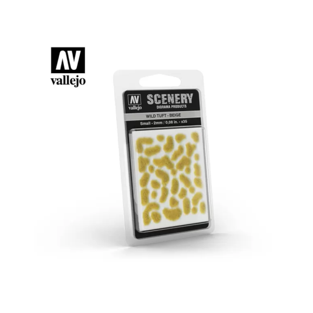 Vallejo Scenery 2mm Beige Wild Tuft 35Pcs - Techtonic Hobbies - Vallejo