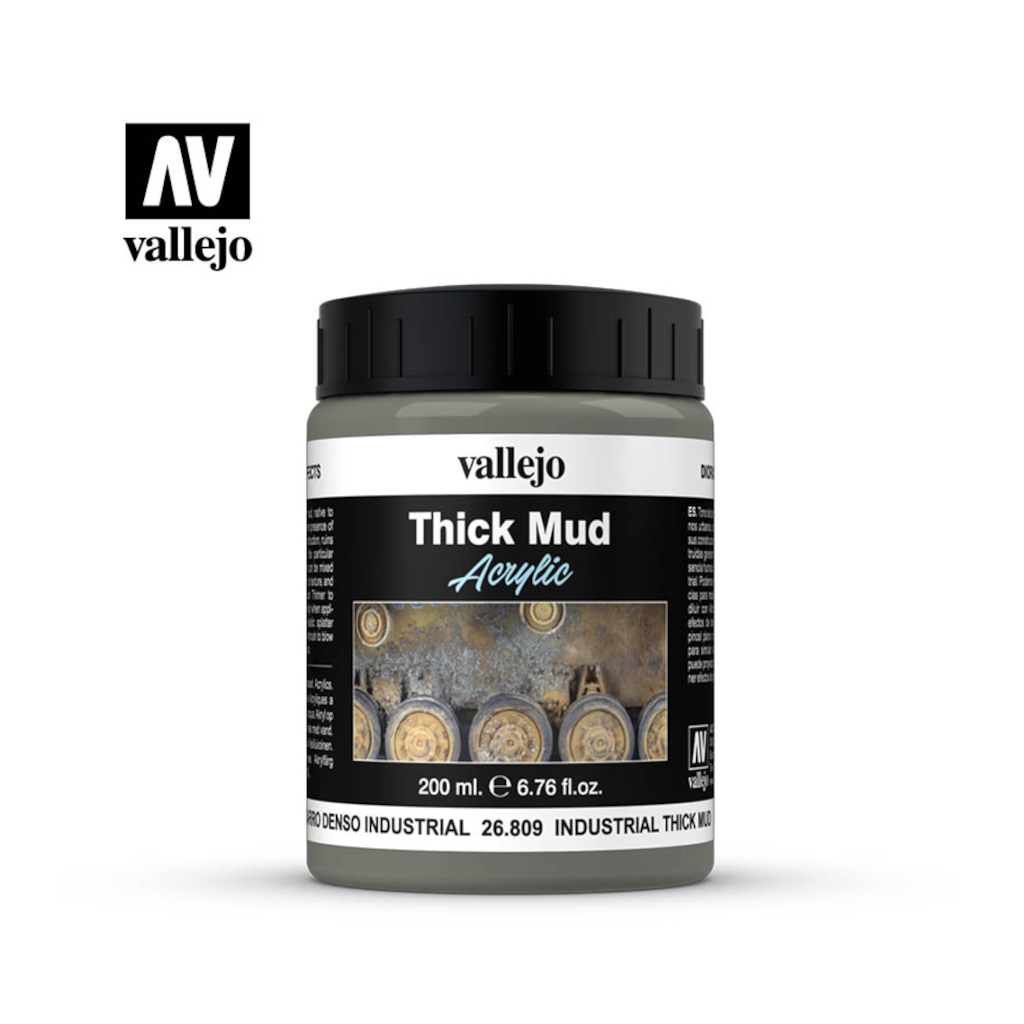 Vallejo 26809 Thick Mud - Industrial Mud 200ml - Techtonic Hobbies - Vallejo