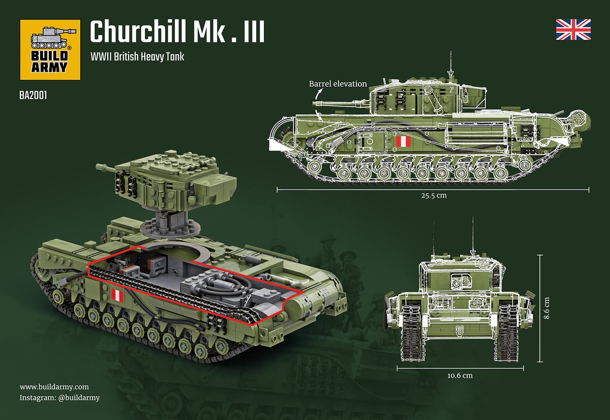 Build Army Churchill tank MK III