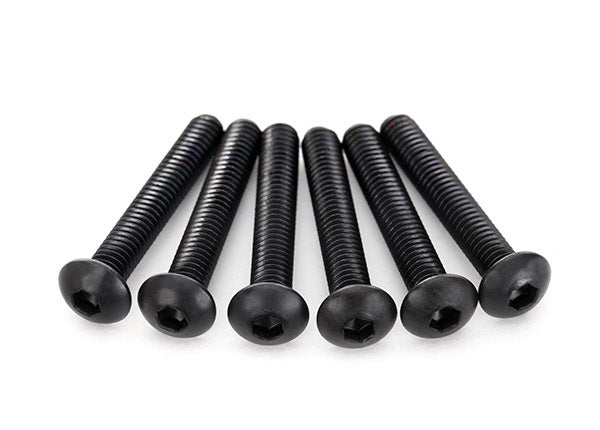 Traxxas-Traxxas Screws, (TRA2596), 4x25mm button-head machine (hex drive) x 6-rc-cars-scale-models-sunshine-coast