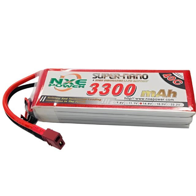 NXE-NXE 14.8v (4S) 3300mah 40c Soft case w/Deans-rc-cars-scale-models-sunshine-coast