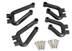 Traxxas-Traxxas Bumper mounts, front (L&R)/ bumper mounts, rear (L&R)/ 3x12mm RHM screws (8)-rc-cars-scale-models-sunshine-coast