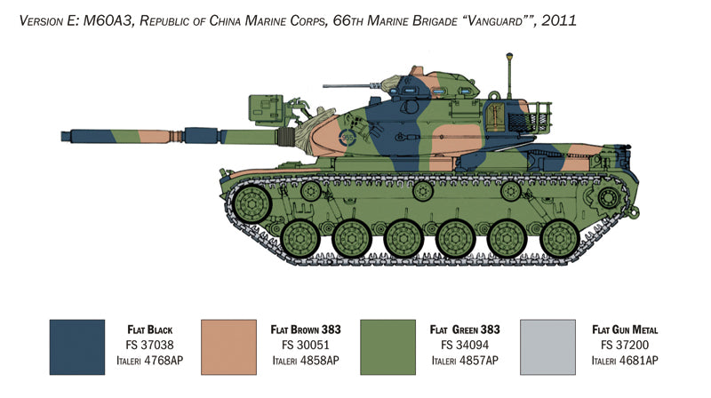 Italeri 06582 1/35 Scale M60A-3 Plastic Model Kit - Techtonic Hobbies - Italeri