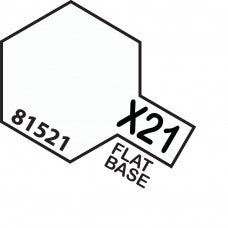 Tamiya-Tamiya Acrylic Mini X-21 FLAT BASE-rc-cars-scale-models-sunshine-coast
