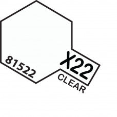 Tamiya-Tamiya Acrylic Mini X-22 CLEAR-rc-cars-scale-models-sunshine-coast