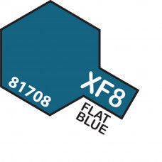 Tamiya-Tamiya Acrylic Mini XF-8 FLAT BLUE-rc-cars-scale-models-sunshine-coast