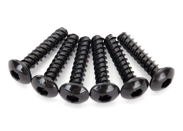 Traxxas-Traxxas 8299 Screws, 2.6X12Mm Button-Head, Self-Tapping (Hex Drive) (6)-rc-cars-scale-models-sunshine-coast