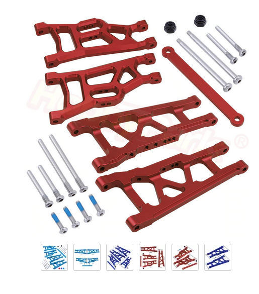 Techtonic-Techtonic Front Rear Aluminum Suspension Arms Tie Bar (Stampede / Rustler) -rc-cars-scale-models-sunshine-coast