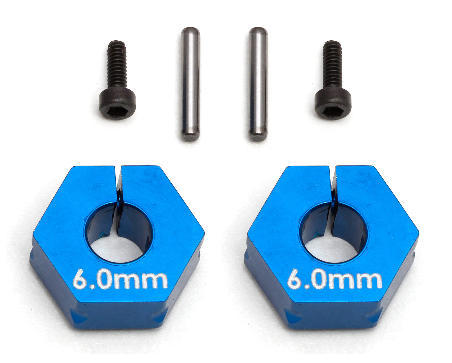 Team Associated-Team Associated FT Clamping Wheel Hexes, 6.0 mm -rc-cars-scale-models-sunshine-coast