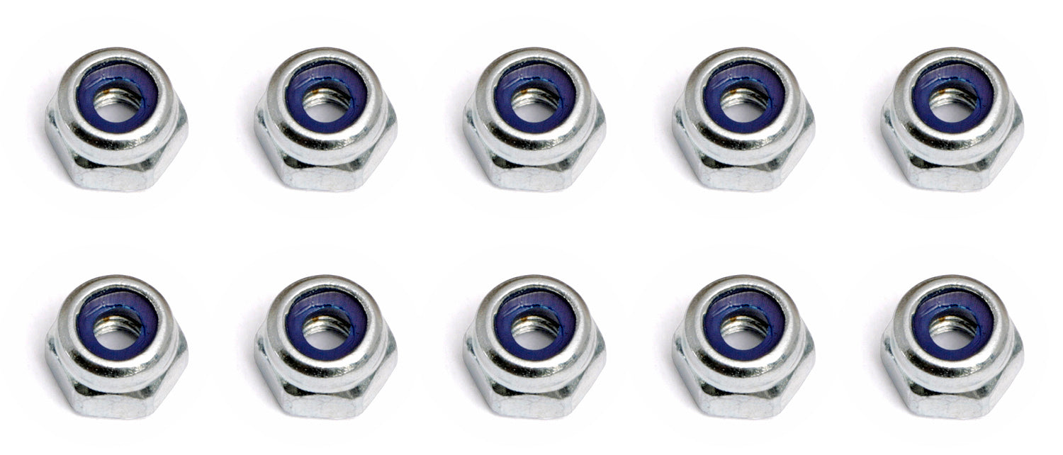Team Associated-Team Associated Locknuts, M2.5x0.4, Shock Piston, silver -rc-cars-scale-models-sunshine-coast