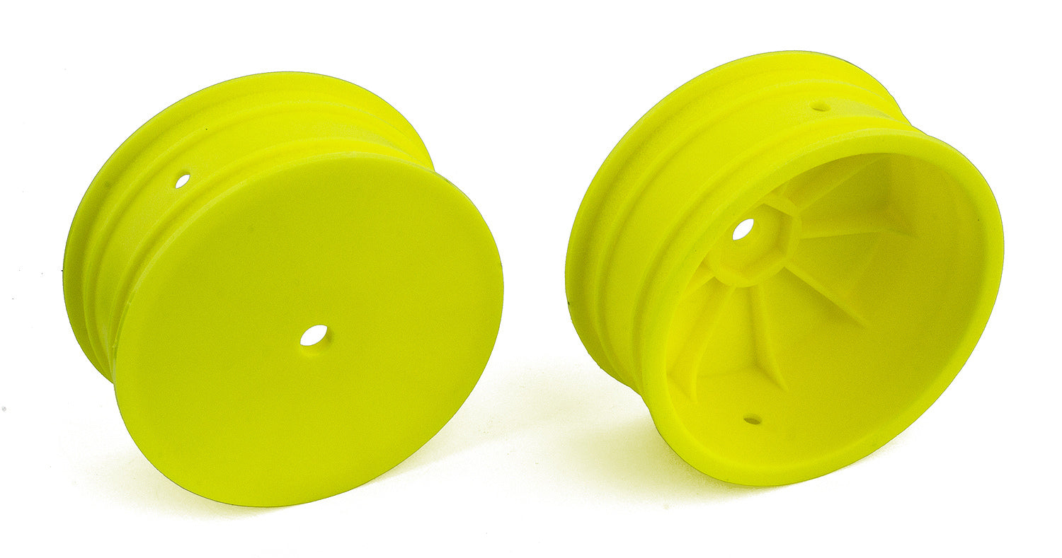 Team Associated-Team Associated 4WD Front Wheels, 2.2 in, 12 mm Hex, yellow -rc-cars-scale-models-sunshine-coast