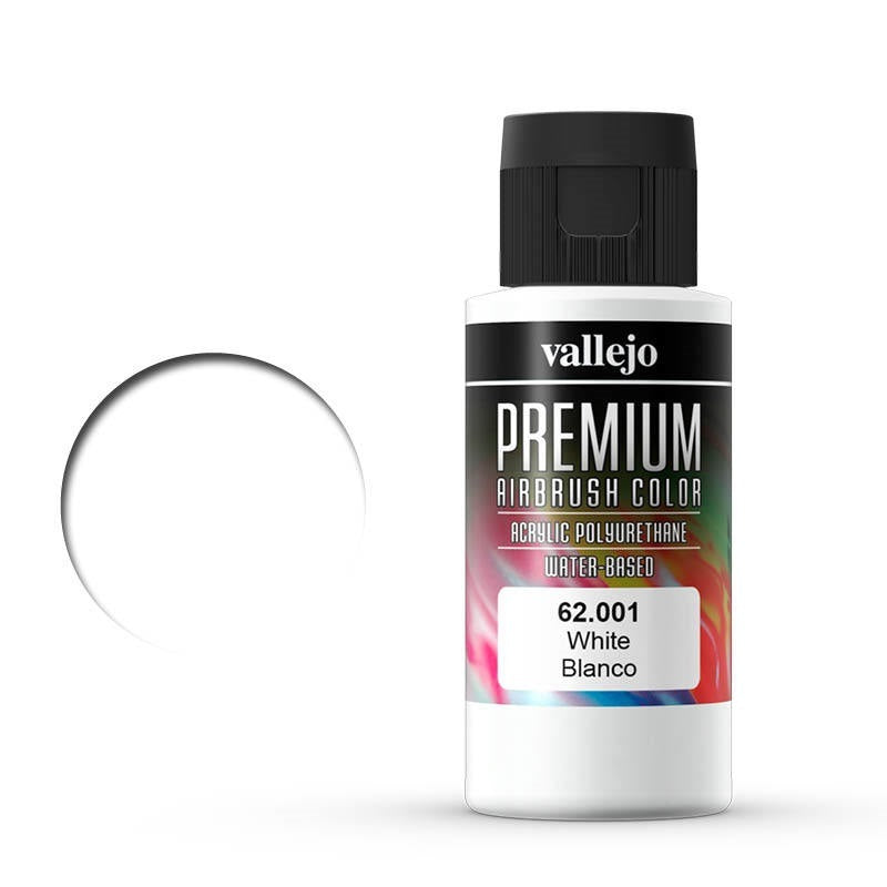 Vallejo-Vallejo premium acrylic airbrush colour White -rc-cars-scale-models-sunshine-coast