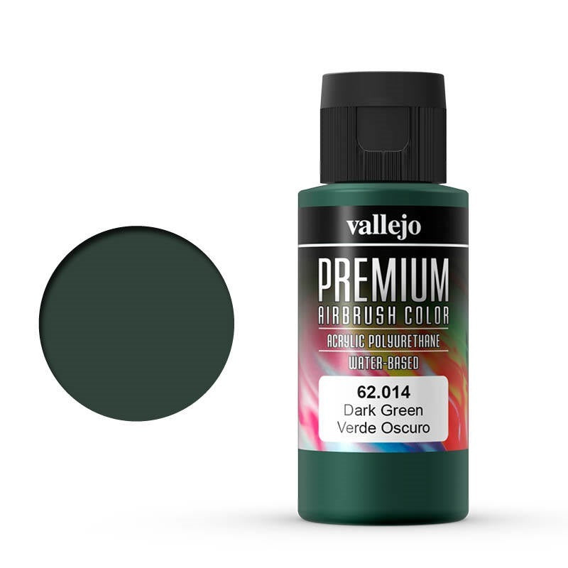 Vallejo-Vallejo premium acrylic airbrush colour Dark Green -rc-cars-scale-models-sunshine-coast