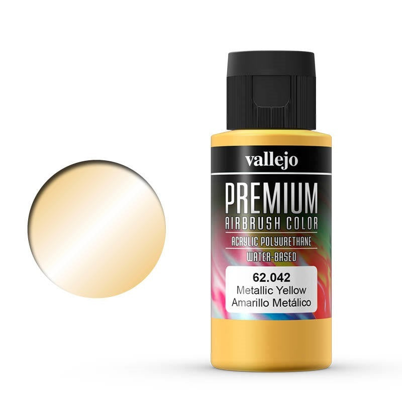 Vallejo-Vallejo premium acrylic airbrush colour Metallic Yellow -rc-cars-scale-models-sunshine-coast