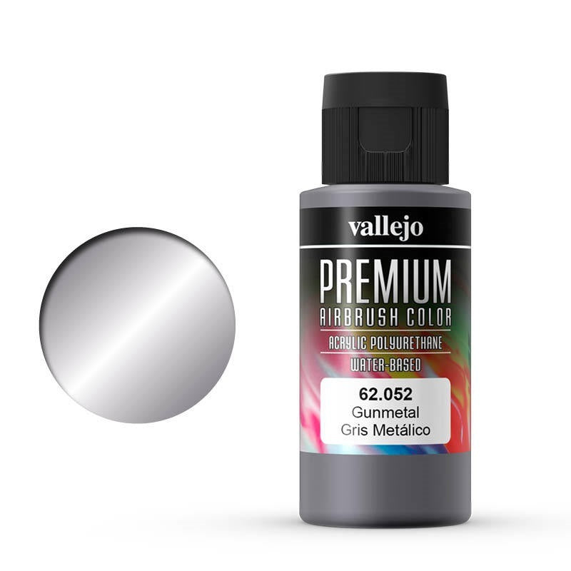 Vallejo-Vallejo premium acrylic airbrush colour Gunmetal -rc-cars-scale-models-sunshine-coast