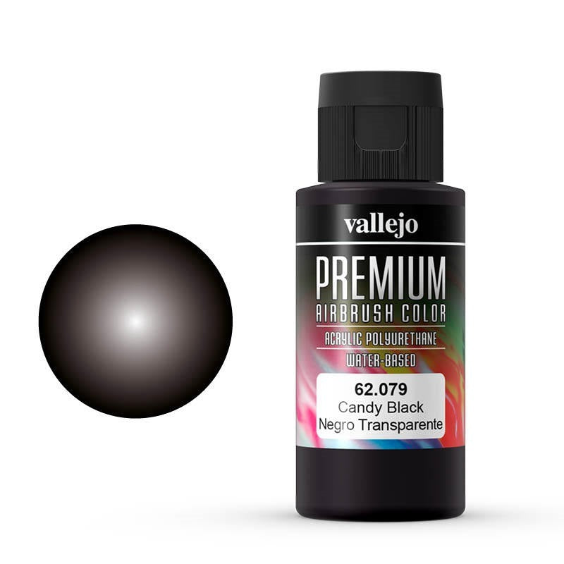 Vallejo-Vallejo premium acrylic airbrush colour Candy Black -rc-cars-scale-models-sunshine-coast