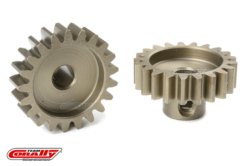 Team Corally-Team Corally - M1.0 Pinion - Short - Hardened Steel - 21 Teeth - Shaft Dia. 5mm-rc-cars-scale-models-sunshine-coast