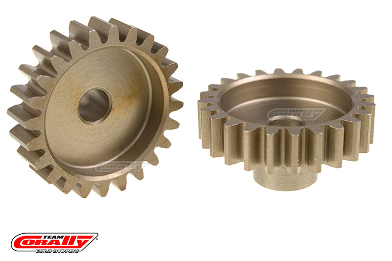 Team Corally-Team Corally - M1.0 Pinion Short Hardened Steel - 24 Teeth ??5mm-rc-cars-scale-models-sunshine-coast
