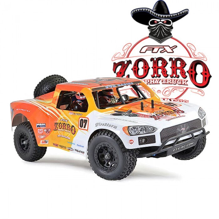 FTX-Ftx Zorro 1/10 Trophy Truck Ep Brushless 4Wd Rtr - Orange/White -rc-cars-scale-models-sunshine-coast