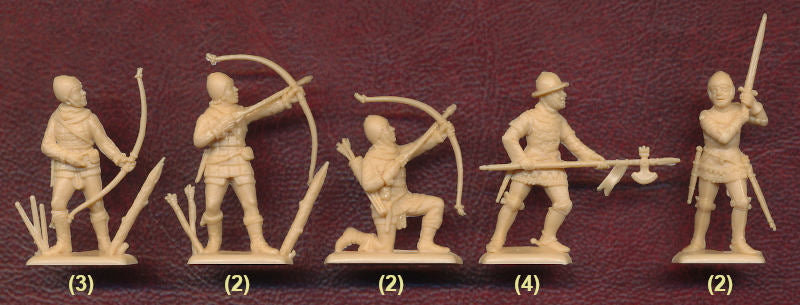 Italeri 06027 1/72 Scale 100 Years War British Knights And Archers - Techtonic Hobbies - Italeri